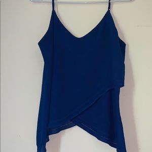 🌸Cute blue tank top . Like new!